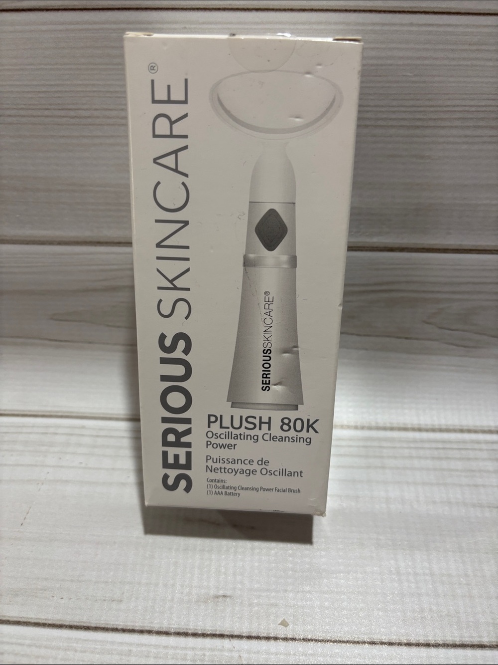 Serious Skincare Plush 80K Oscillating Cleansing Power - White